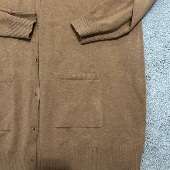 Women's Tan Long Cardigan - NWT - Picture 2 of 4